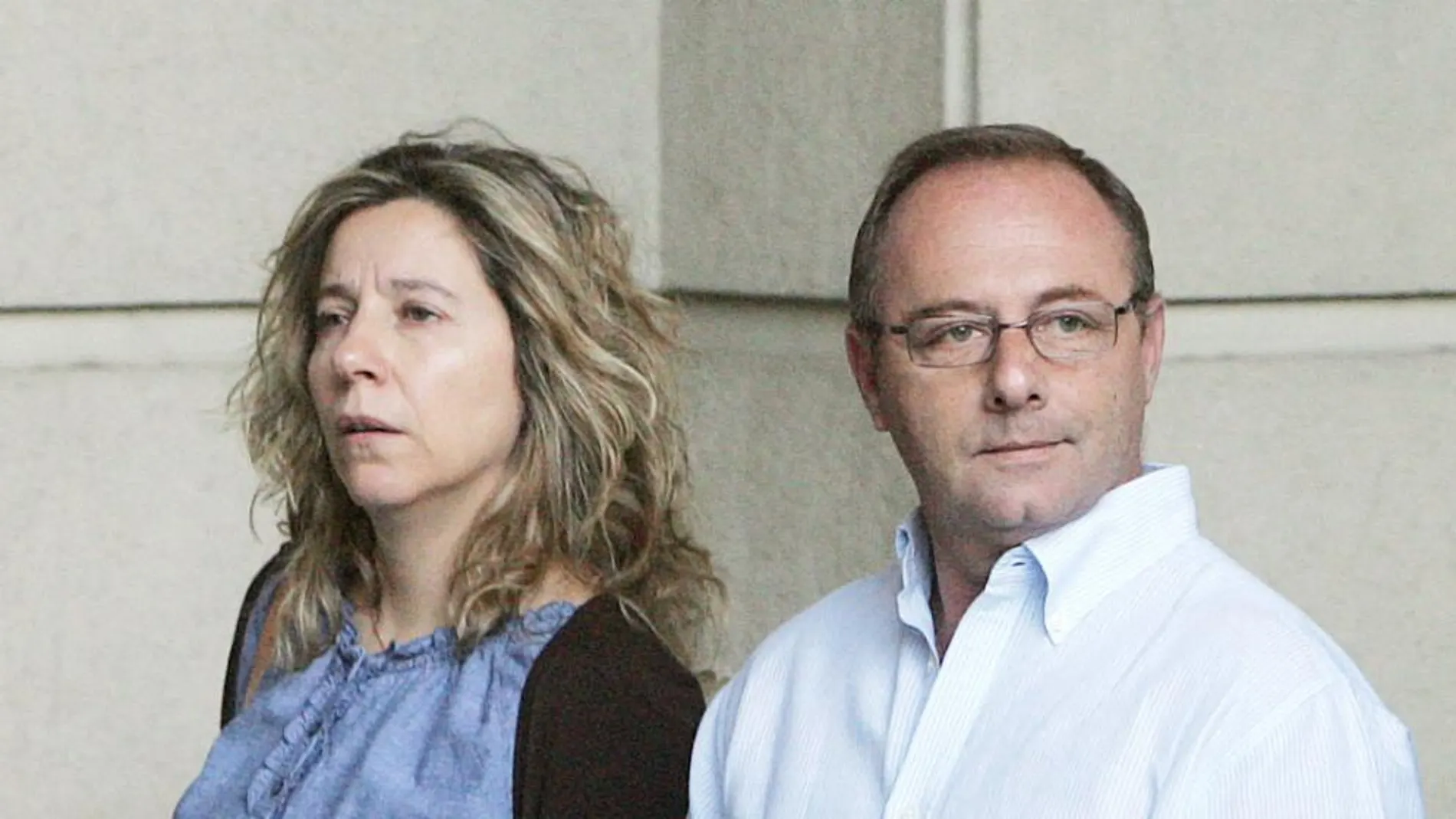 Antonio del Castillo y Eva Casanueva durante el juicio por la muerte de Marta
