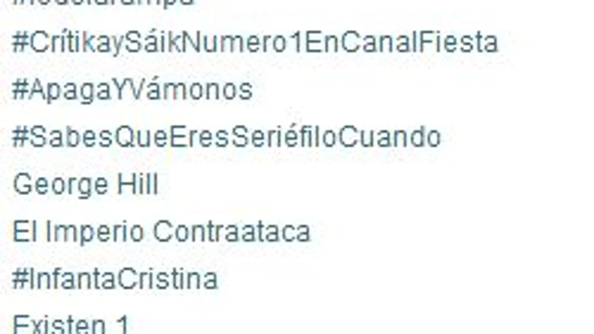 #InfantaCristina y #lodelarampa, trending topic en Twitter
