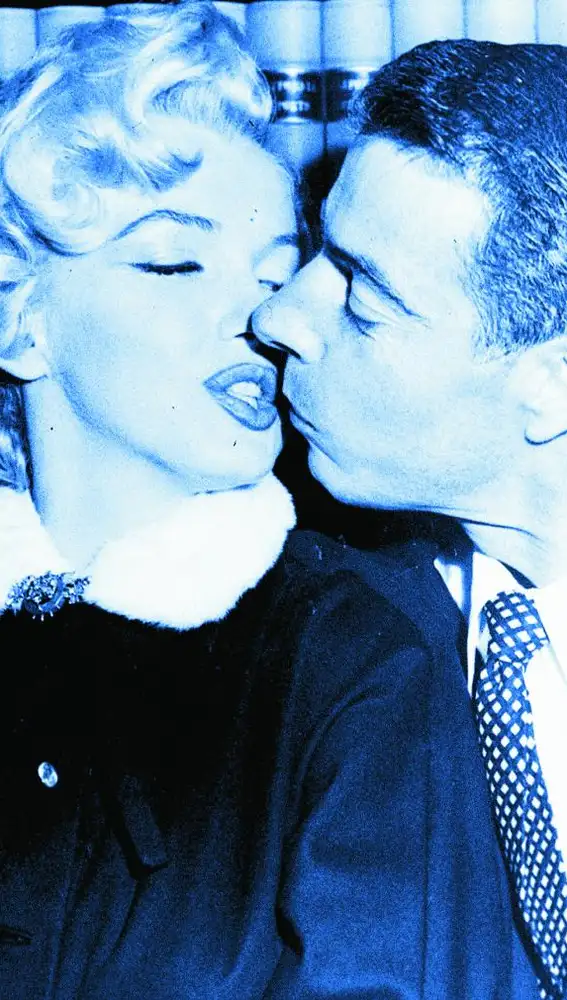 Marilyn Monroe y Joe DiMaggio.
