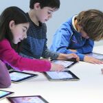 Durante la mitad de la jornada lectiva los alumnos utilizan iPad