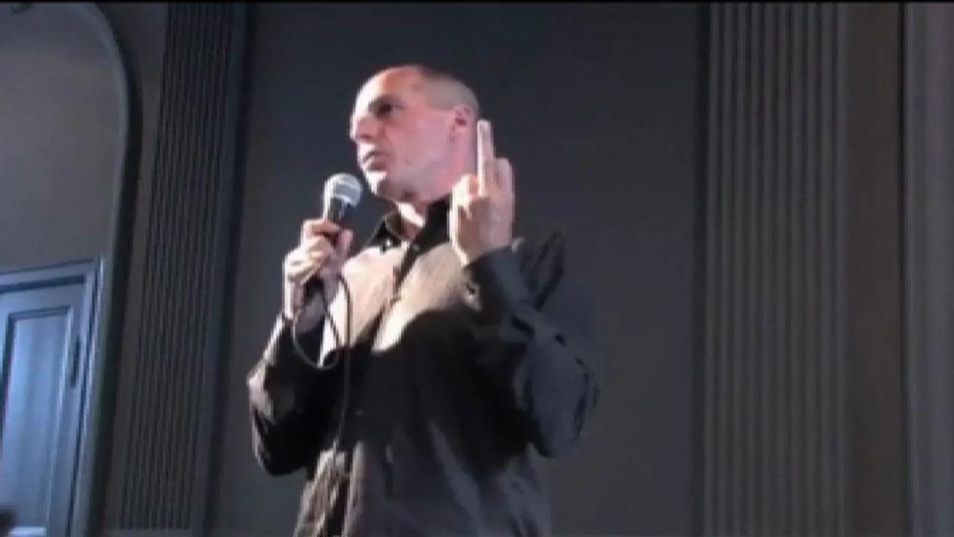 Yanis Varoufakis en la conferencia en el 2013 en Croacia