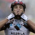 Blel Kadri firmó hoy la primera victoria gala en el Tour de Francia.