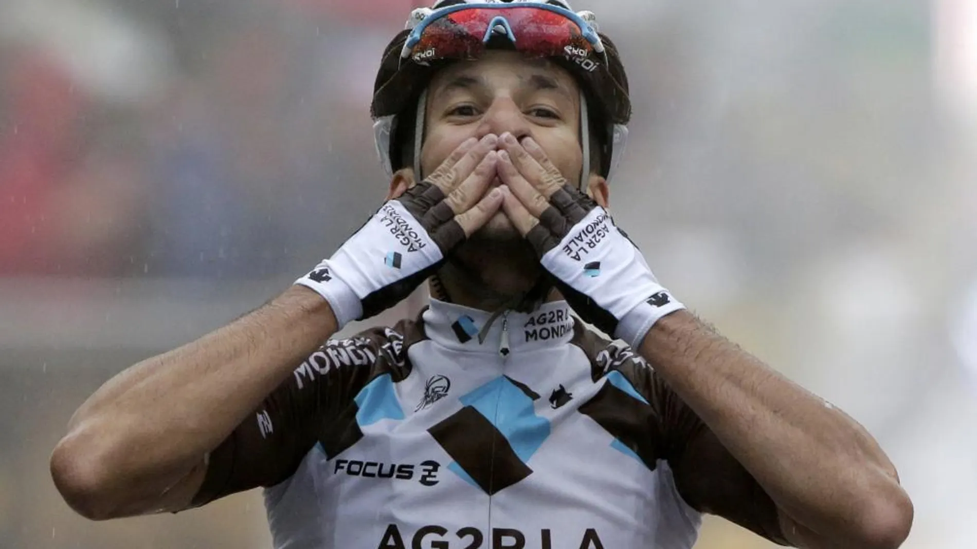 Blel Kadri firmó hoy la primera victoria gala en el Tour de Francia.