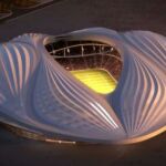 Imagen del polémico diseño del estadio Al-Wakrah, que estará acabado en 2018