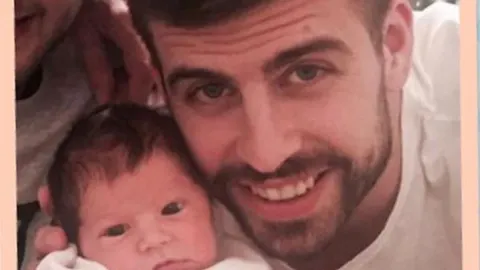 Piqué, un orgulloso papá
