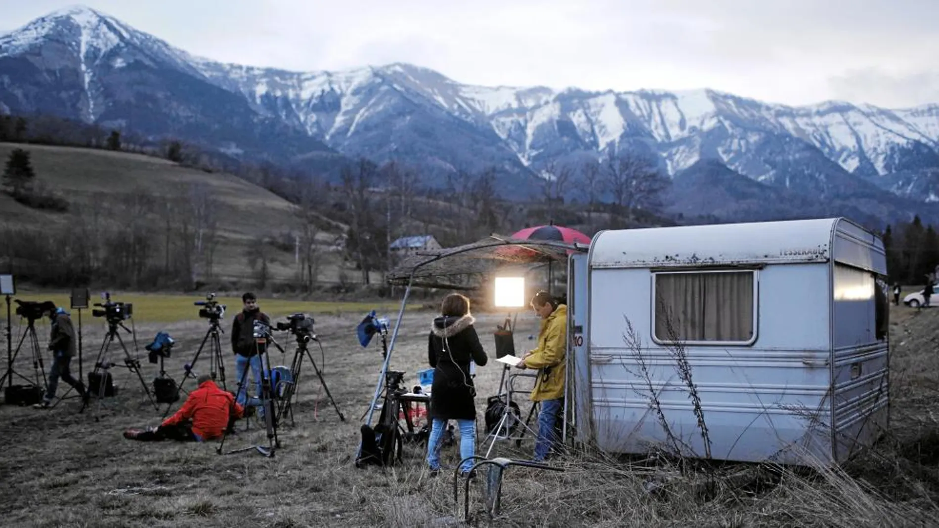 El campo base a más cercano a la zona del accidente de Germanwings