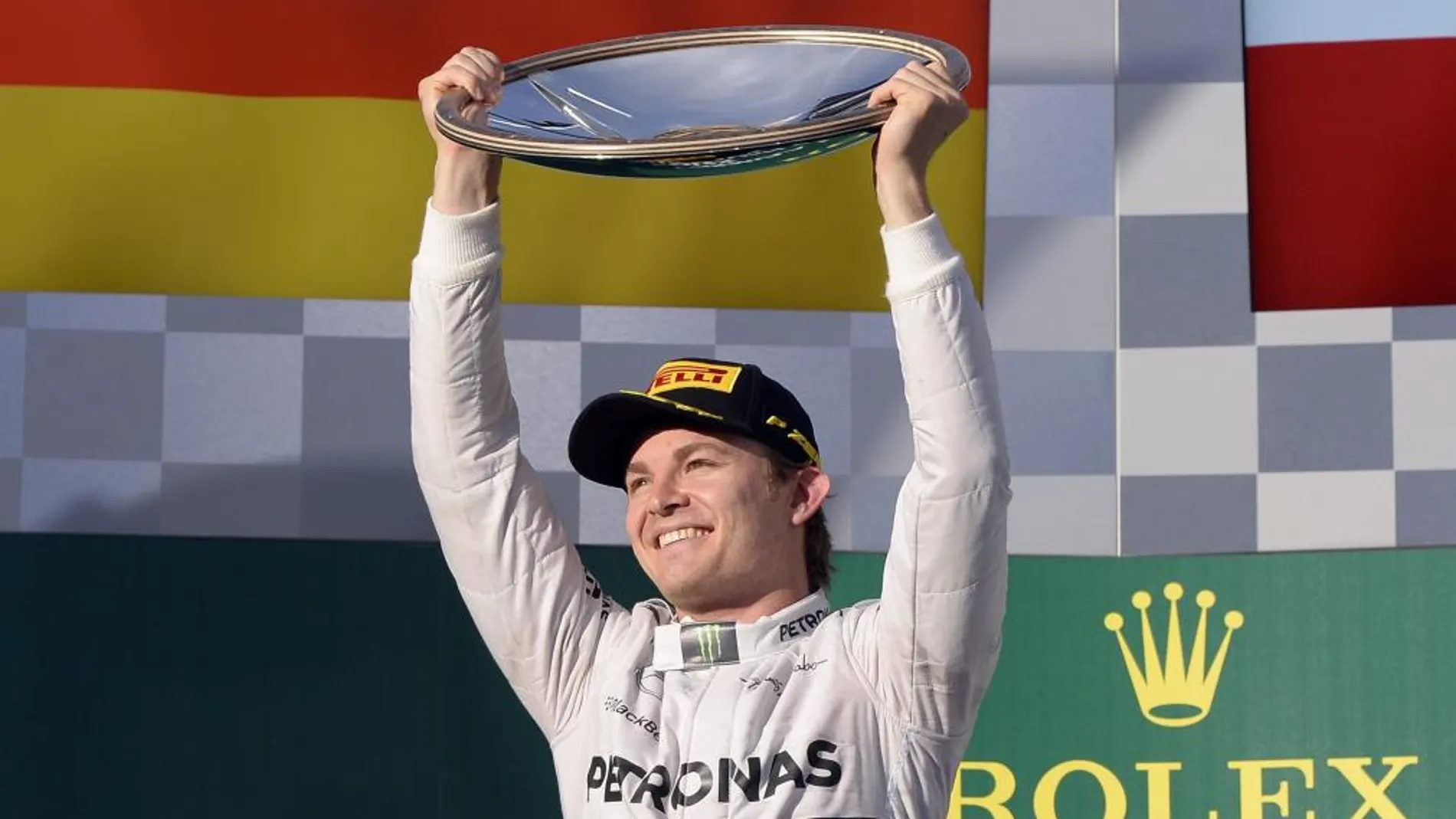 El piloto alemán, Nico Rosberg, ganador del primer GP de Fórmula 1 de la temporada.