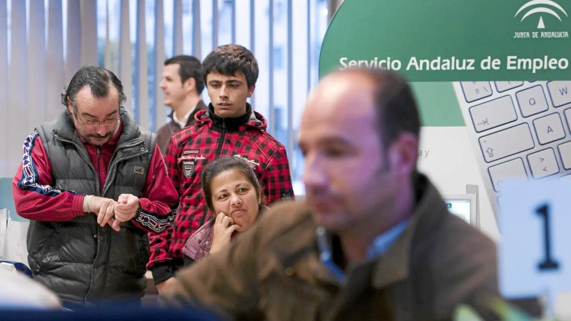 Las oficinas del Servicio Andaluz de Empleo, en una imagen de archivo