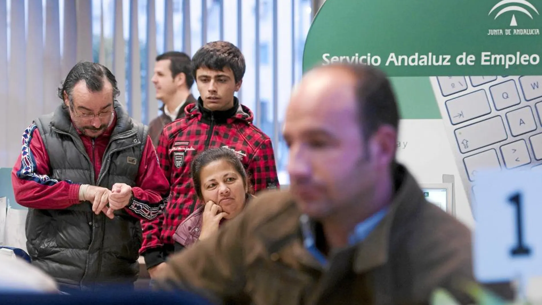 Las oficinas del Servicio Andaluz de Empleo, en una imagen de archivo