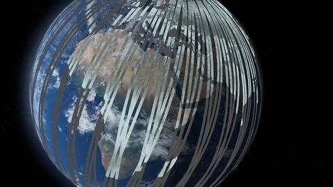 Recreación del sistema de satélites de la ESA