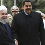 Nicolas Maduro, junto al presidente de Iran, Hassan Rouhani.