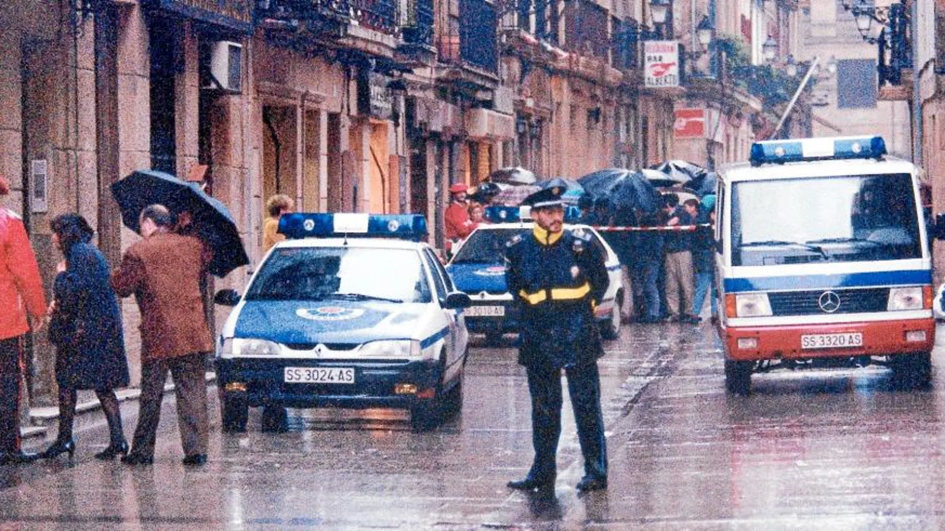 La calle del restaurante en el que fue asesinado Gregorio Ordóñez en 1995