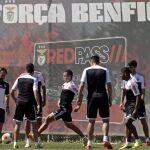 Los jugadores del Benfica preparan la gran final contra el Sevilla del miércoles