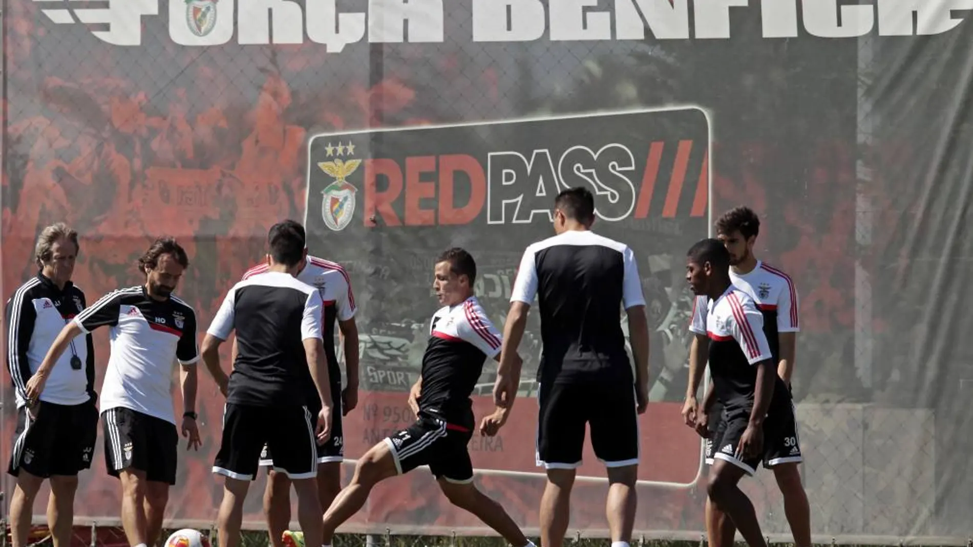 Los jugadores del Benfica preparan la gran final contra el Sevilla del miércoles
