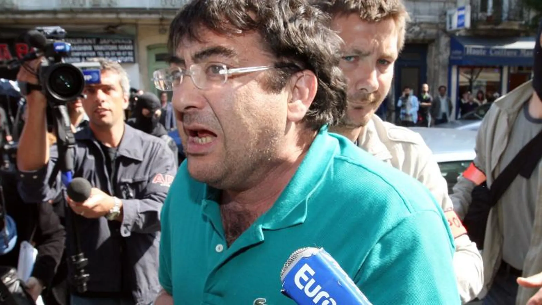 Javierr López Peña, "Thierry", en el momento de ser detenido