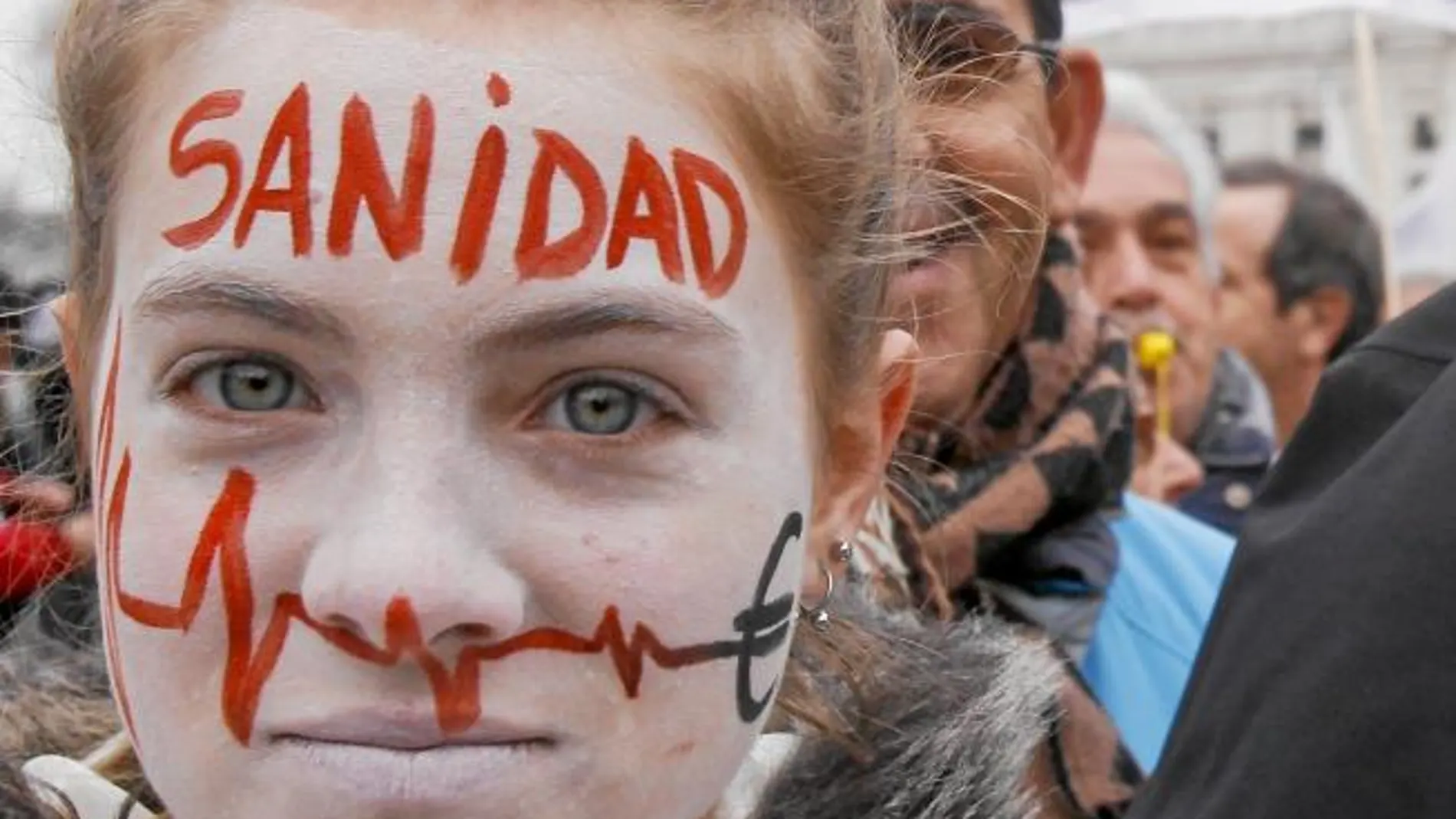 Imagen de la última protesta de los sanitarios madrileños