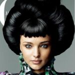 Miranda Kerr, de «geisha» en la portada de Vogue Japón