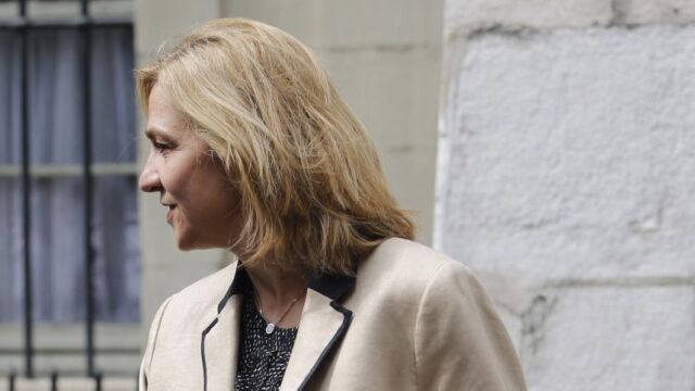 La Infanta Cristina de Borbón, ayer en Ginebra