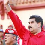 El presidente, Nicolás Maduro, junto a Diosdado Cabello, presidente de la Asamblea Nacional, esta semana