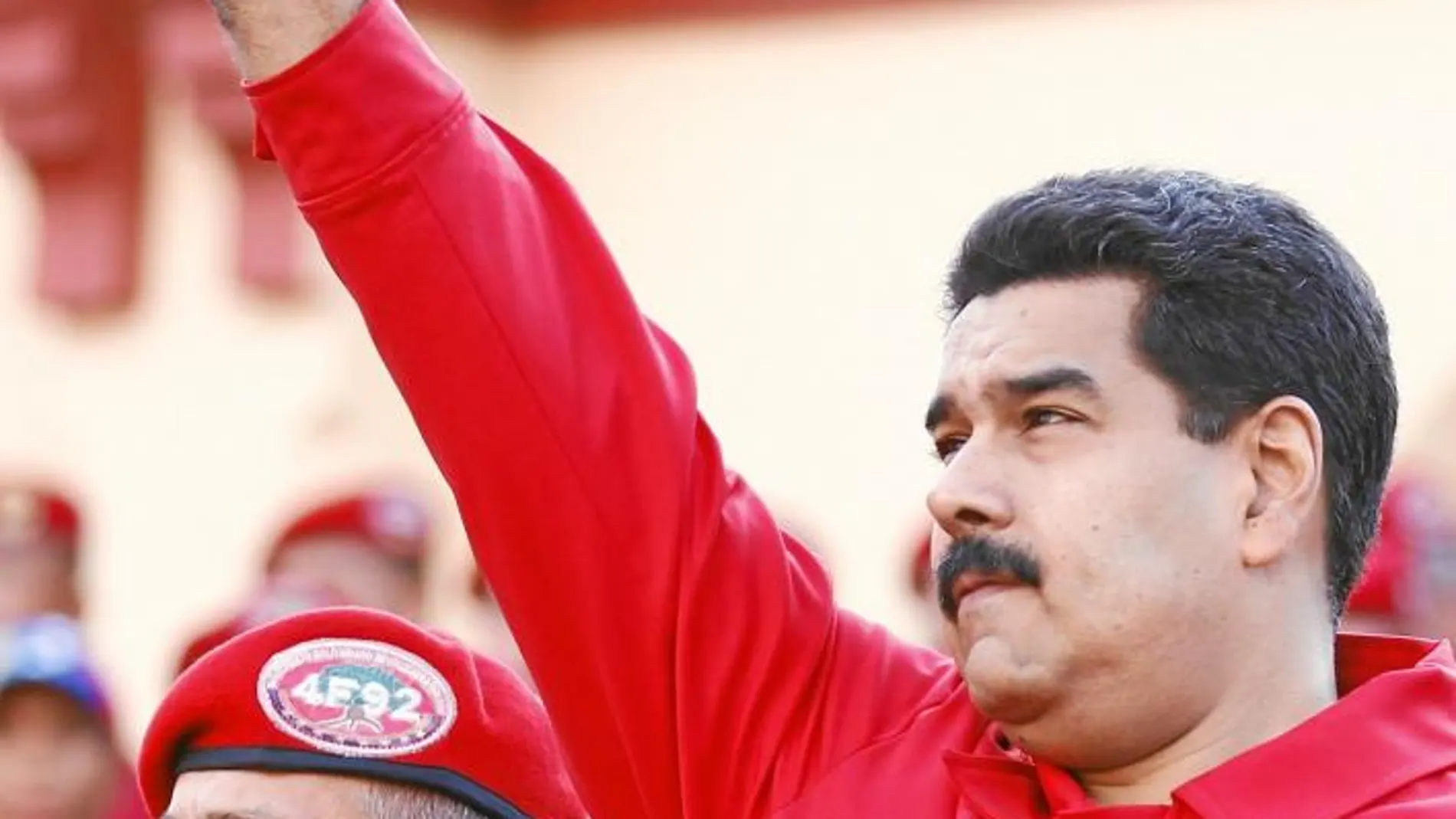 El presidente, Nicolás Maduro, junto a Diosdado Cabello, presidente de la Asamblea Nacional, esta semana