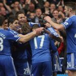 Samuel Eto'o celebra el gol marcadado ante el Tottenham Hotspur.
