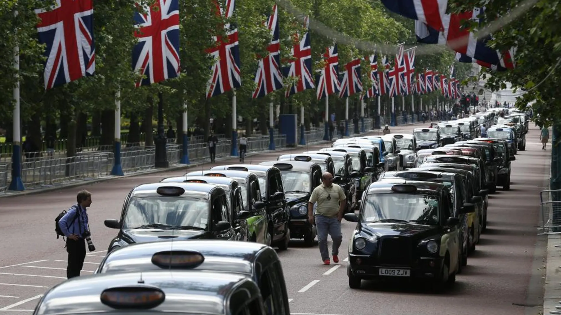 Los taxistas de Londres también han hecho huelga
