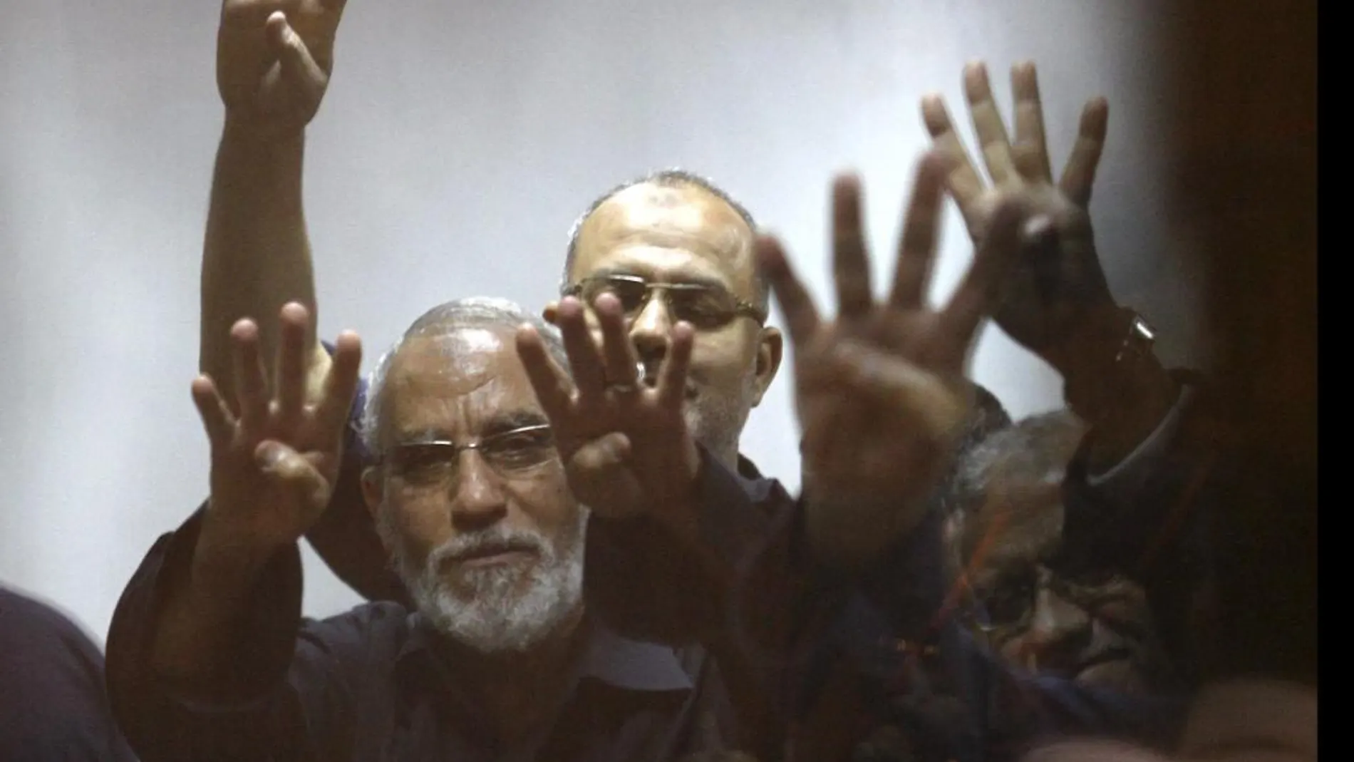 Mohamed Badie durante el juicio