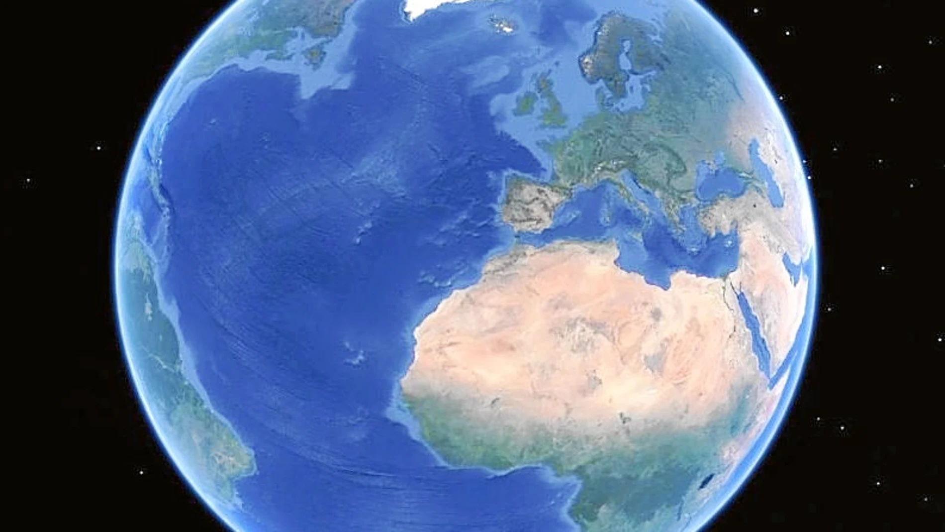 El planeta Tierra visto a través de Google Earth