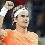 Roger Federer tras vencer al serbio en la final del torneo de Dubai