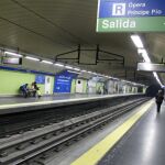 Imagen de una estación de la red de Metro de madrid