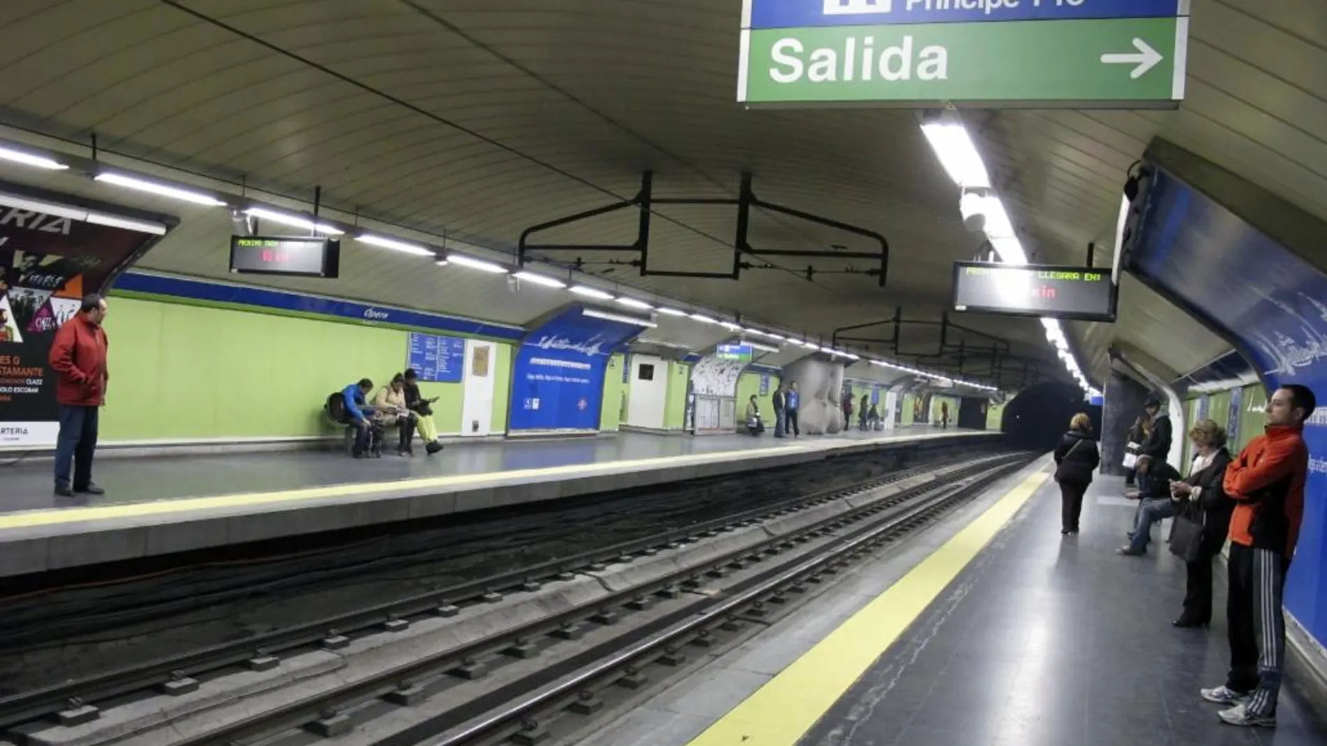 Imagen de una estación de la red de Metro de madrid