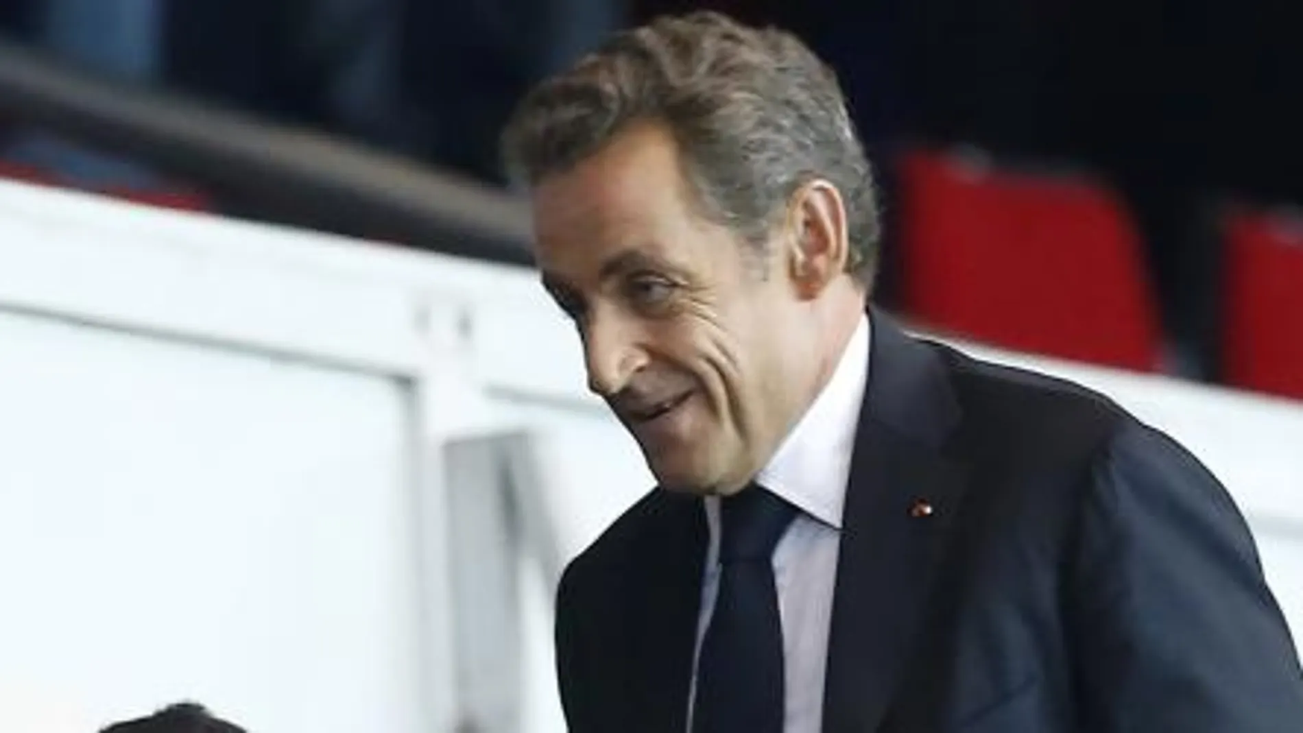 Nicolas Sarkozy el pasado finde semana durante el partido del Paris Saint Germain's y el Olympique