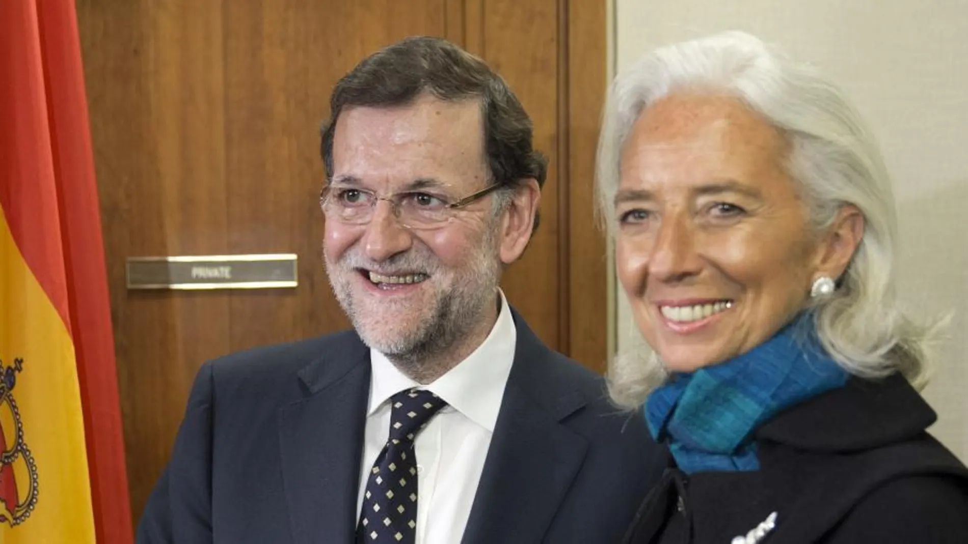 Mariano Rajoy y la directora gerente del Fondo Monetario Internacional (FMI), Christine Lagarde, en una imagen de archivo