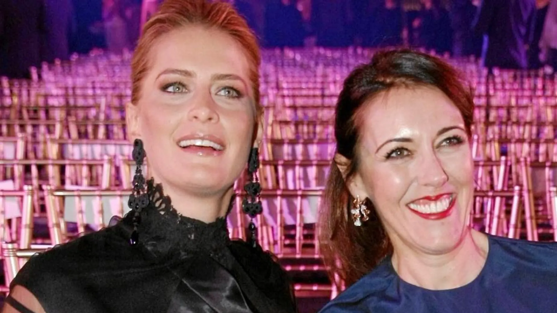 La princesa Tatiana de Grecia junto a Olga Ruiz Minguito, directora de «Telva»