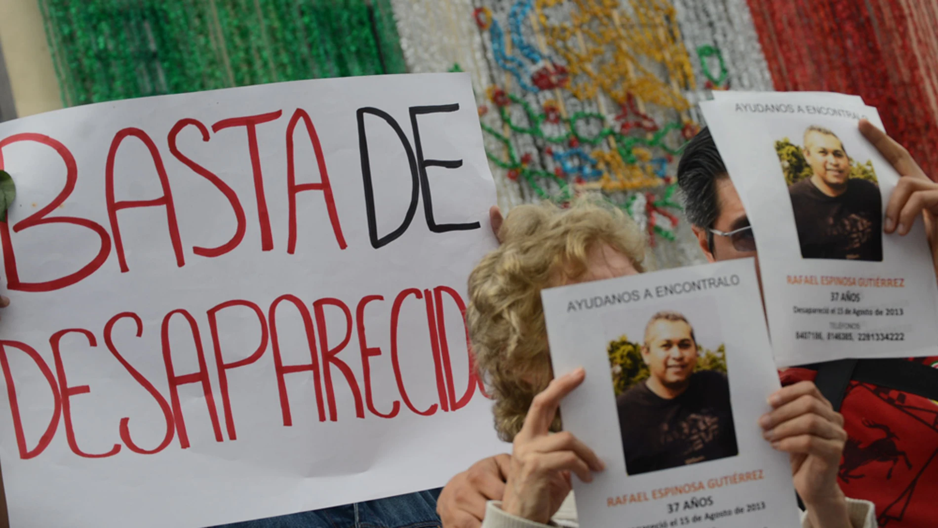 Familiares de los desaparecidos protestan en Veracruz