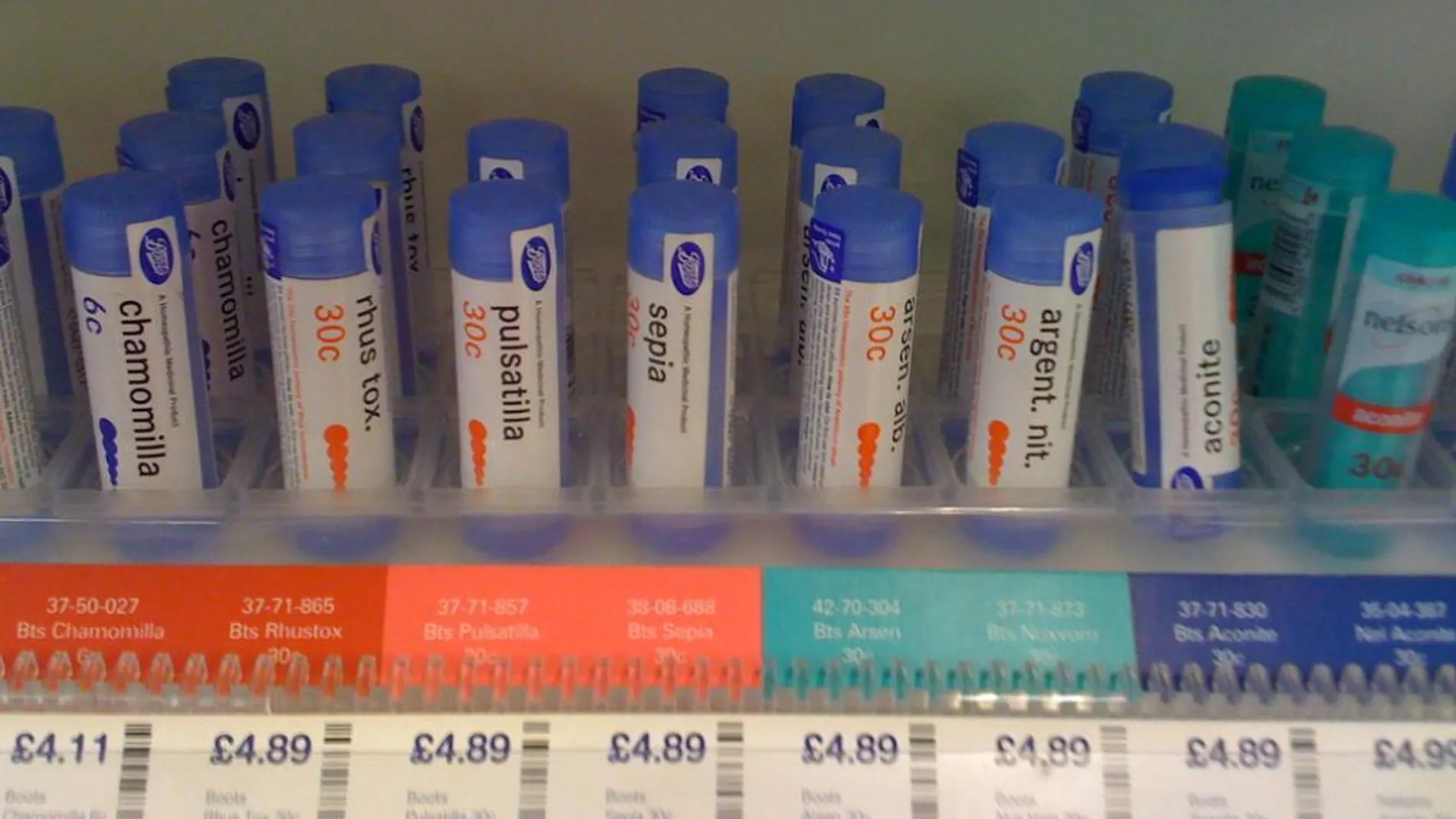 Productos homeopáticos a la venta en Reino Unido