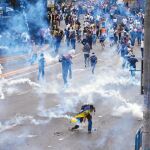 Ayer se registraron incidentes en una autovía de Caracas