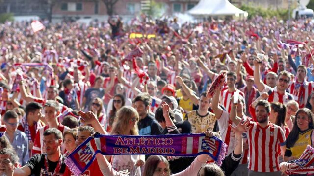 El Atlético ya está en el estadio