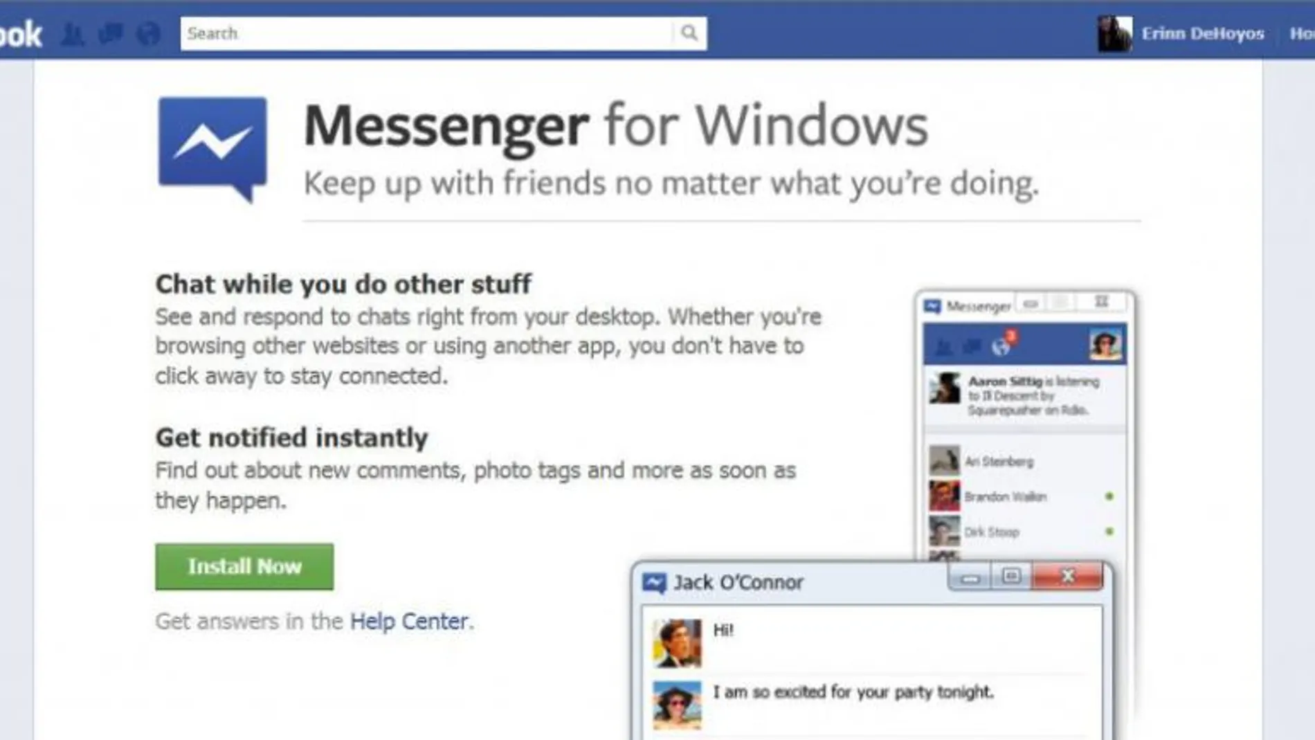 Facebook Messenger, sacrificado en Windows y Firefox