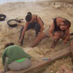 Excavaciones en los yacimientos de Venta Micena