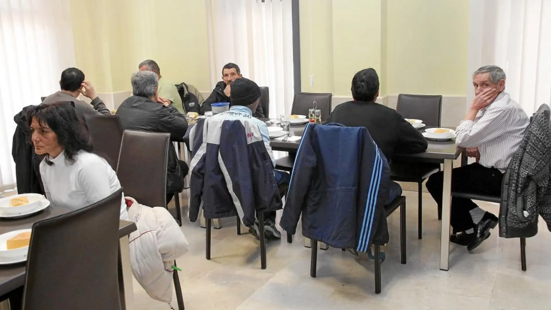 El albergue de Cáritas Palencia, una de las entidades que se beneficiarán de las ayudas de la Diputación de Palencia.