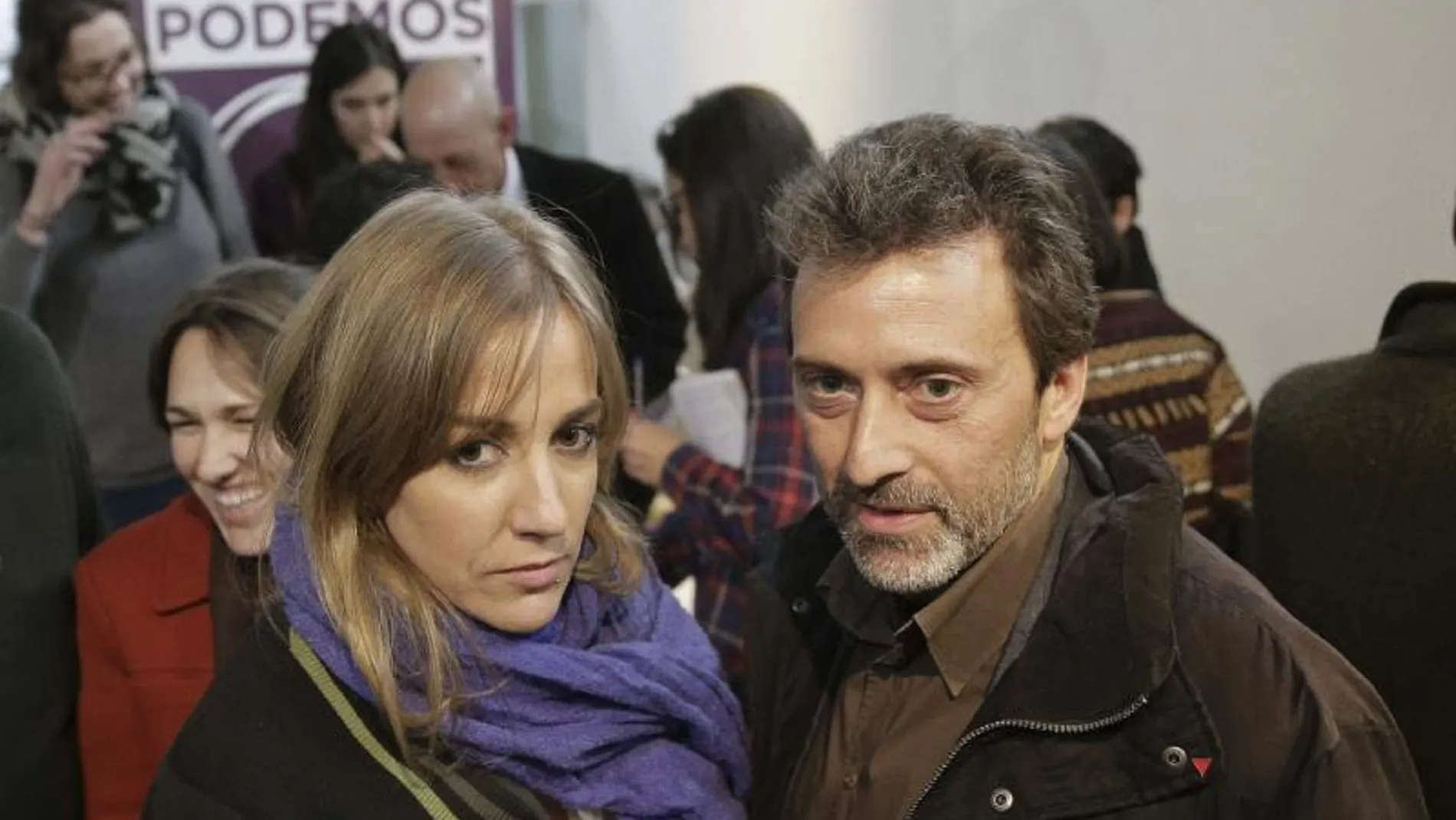 Tania Sánchez y Mauricio Valiente