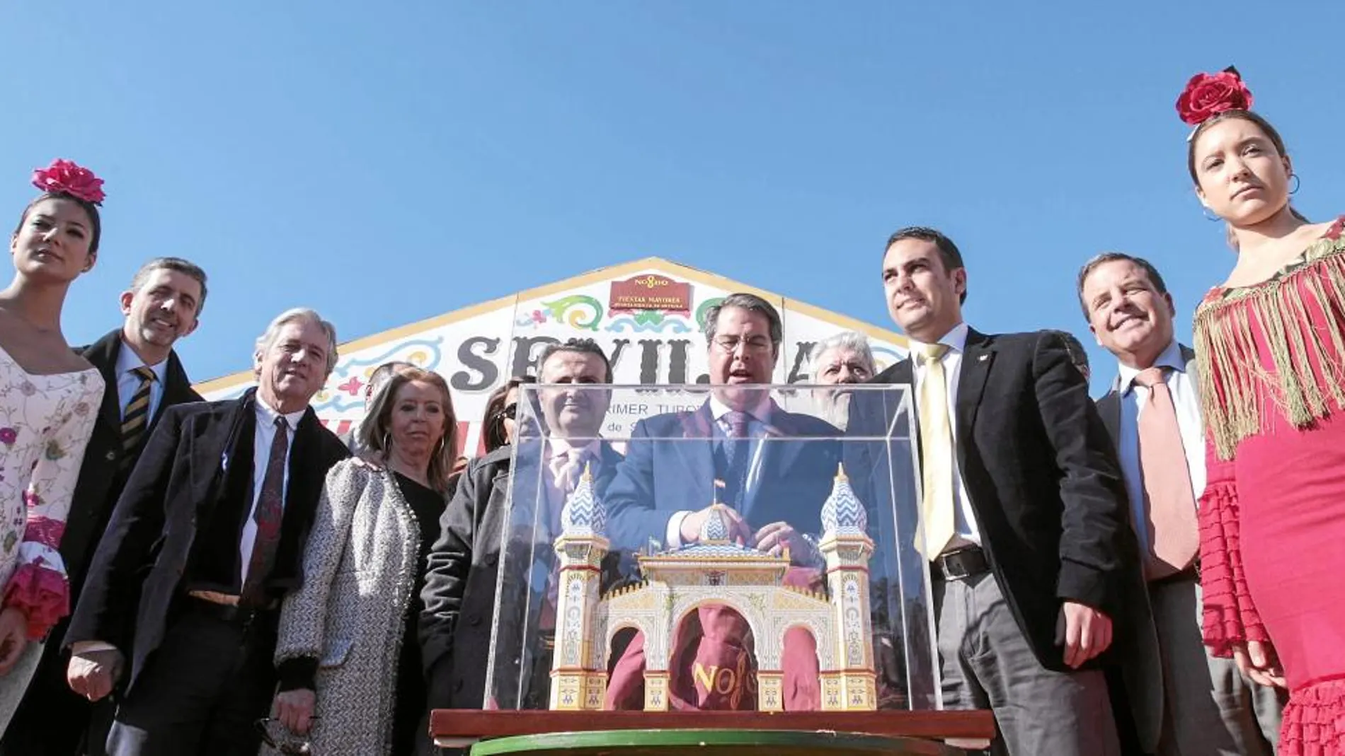 Imagen de la maqueta de la portada de la Feria de Abril del próximo año