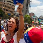 Manifestación en Caracas