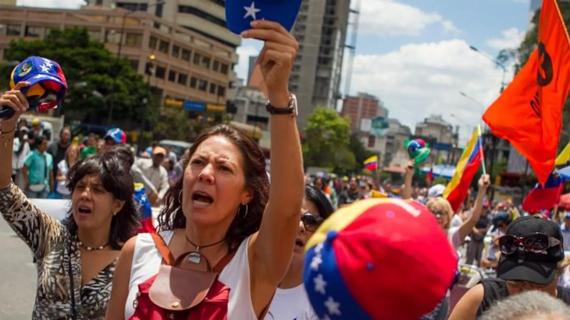 Manifestación en Caracas