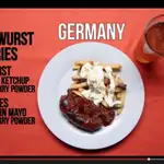En Alemania prefieren las salchichas especiadas con ketchup y patatas fritas, acompañadas por una cerveza