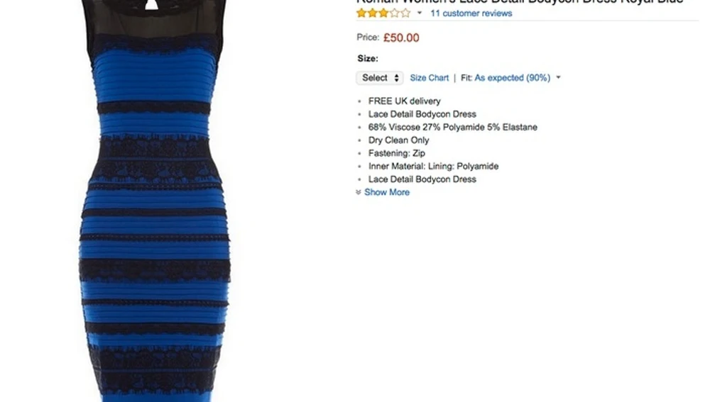El color de un vestido, «trending topic» mundial: ¿Azul y negro? o ¿blanco  y dorado?