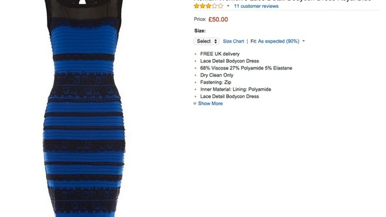 El color de un vestido, «trending topic» mundial: ¿Azul y negro? o ¿blanco  y dorado?