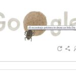 El escarabajo pelotero, en el doodle de google