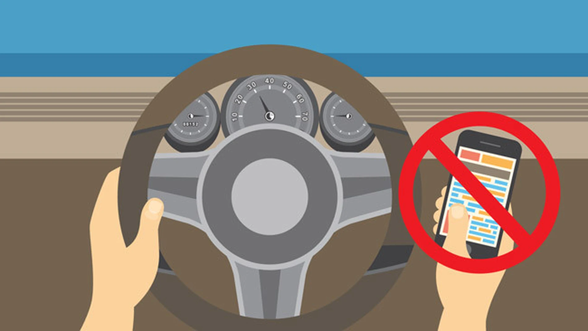 Un smartphone ultra-inteligente desactivaría automática las alarmas poco importantes si una persona está conduciendo, por ejemplo. Imagen: Laura Hannah